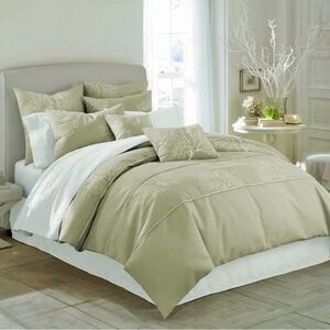 Sanctuary by l'erba Queen duvet cover sage‎ green